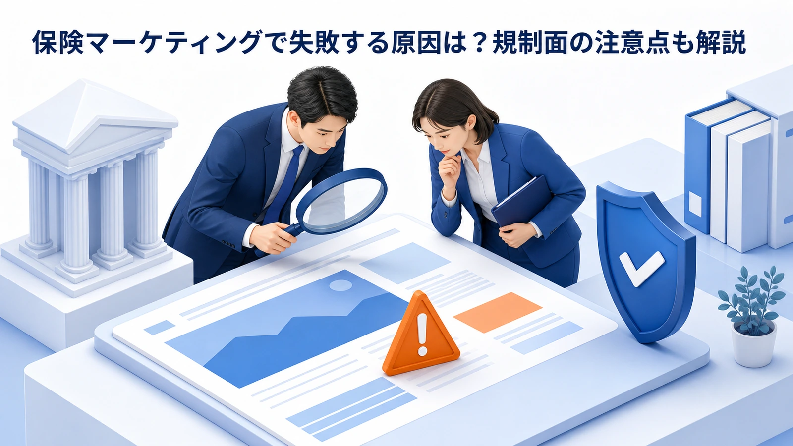 保険マーケティングで失敗する原因は？規制面の注意点も解説