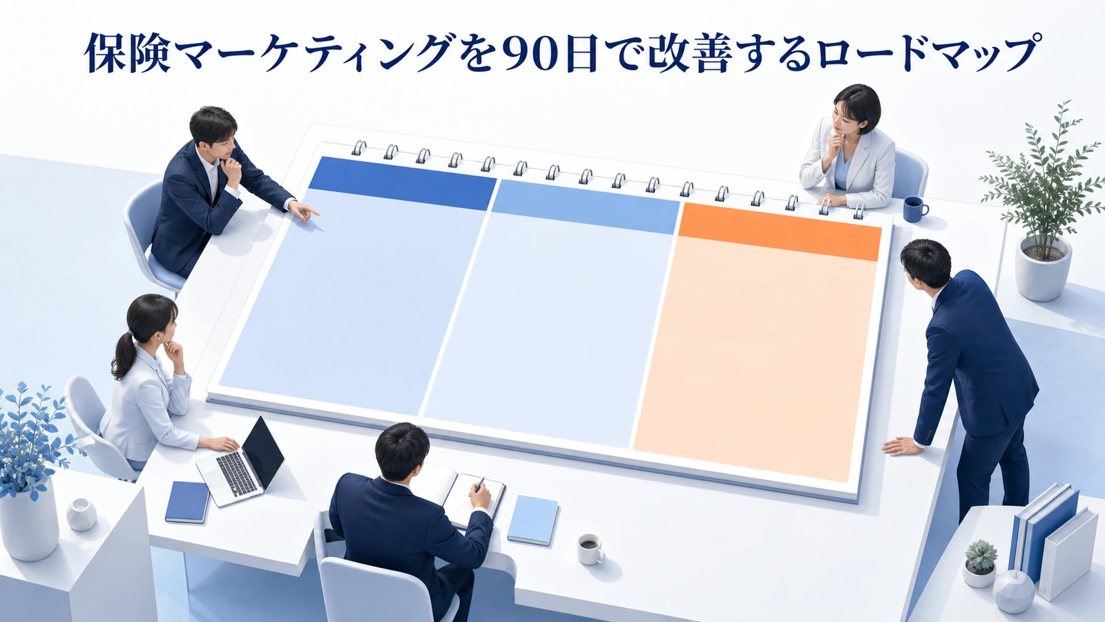 保険マーケティングを90日で改善するロードマップ