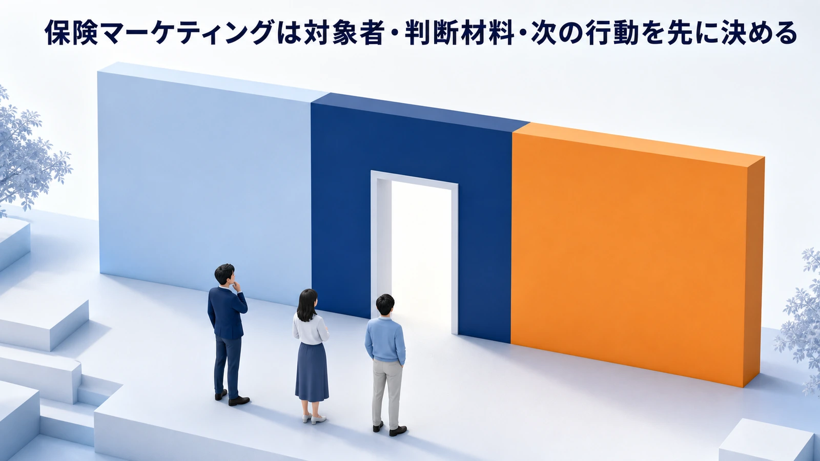 保険マーケティングは対象者・判断材料・次の行動を先に決める