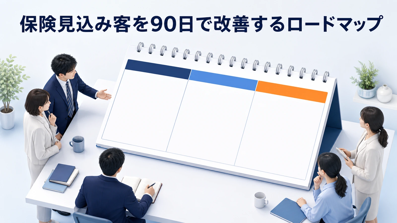 保険見込み客を90日で改善するロードマップ