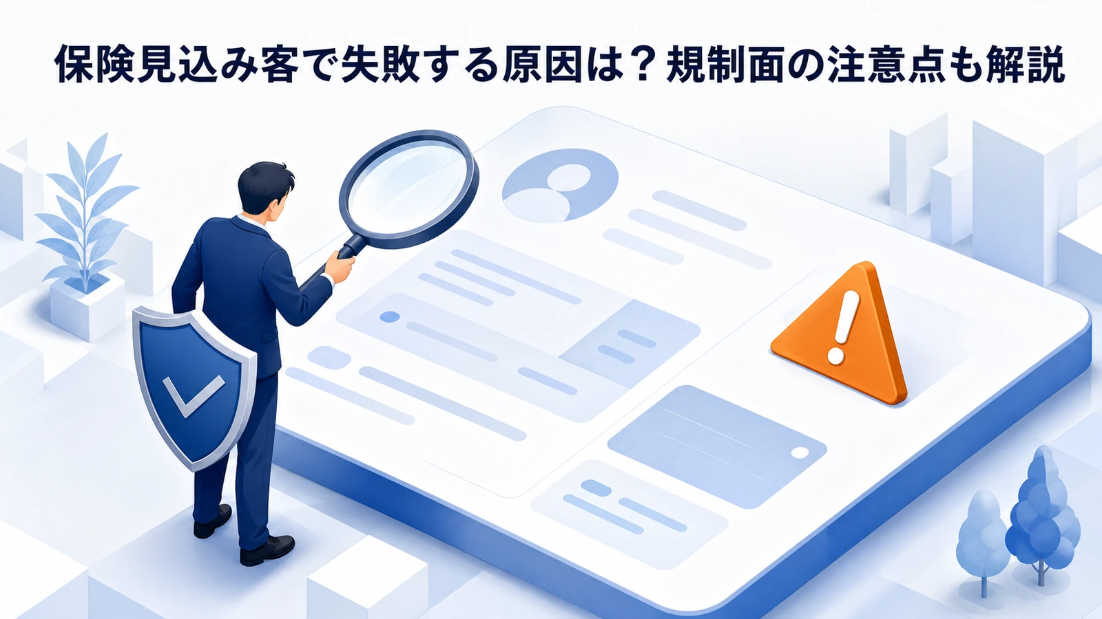 保険見込み客で失敗する原因は？規制面の注意点も解説