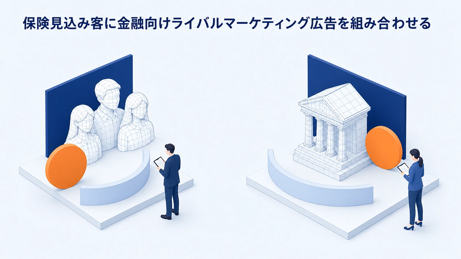 保険見込み客に金融向けライバルマーケティング広告を組み合わせる