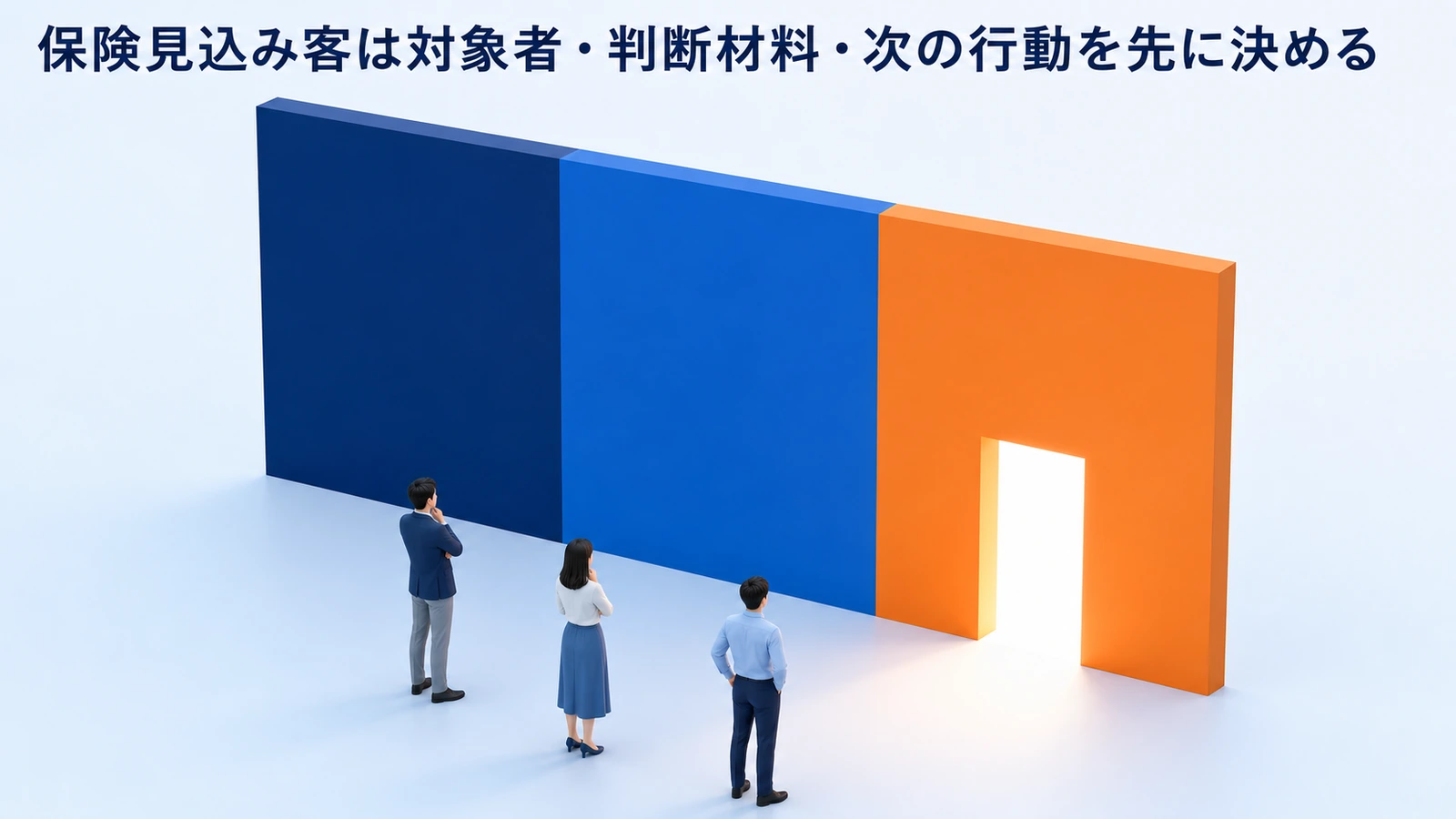 保険見込み客は対象者・判断材料・次の行動を先に決める
