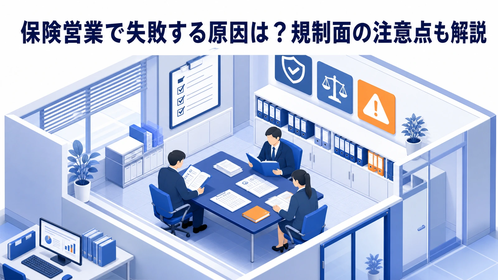 保険営業で失敗する原因は？規制面の注意点も解説