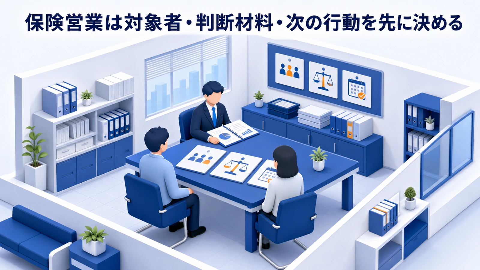 保険営業は対象者・判断材料・次の行動を先に決める