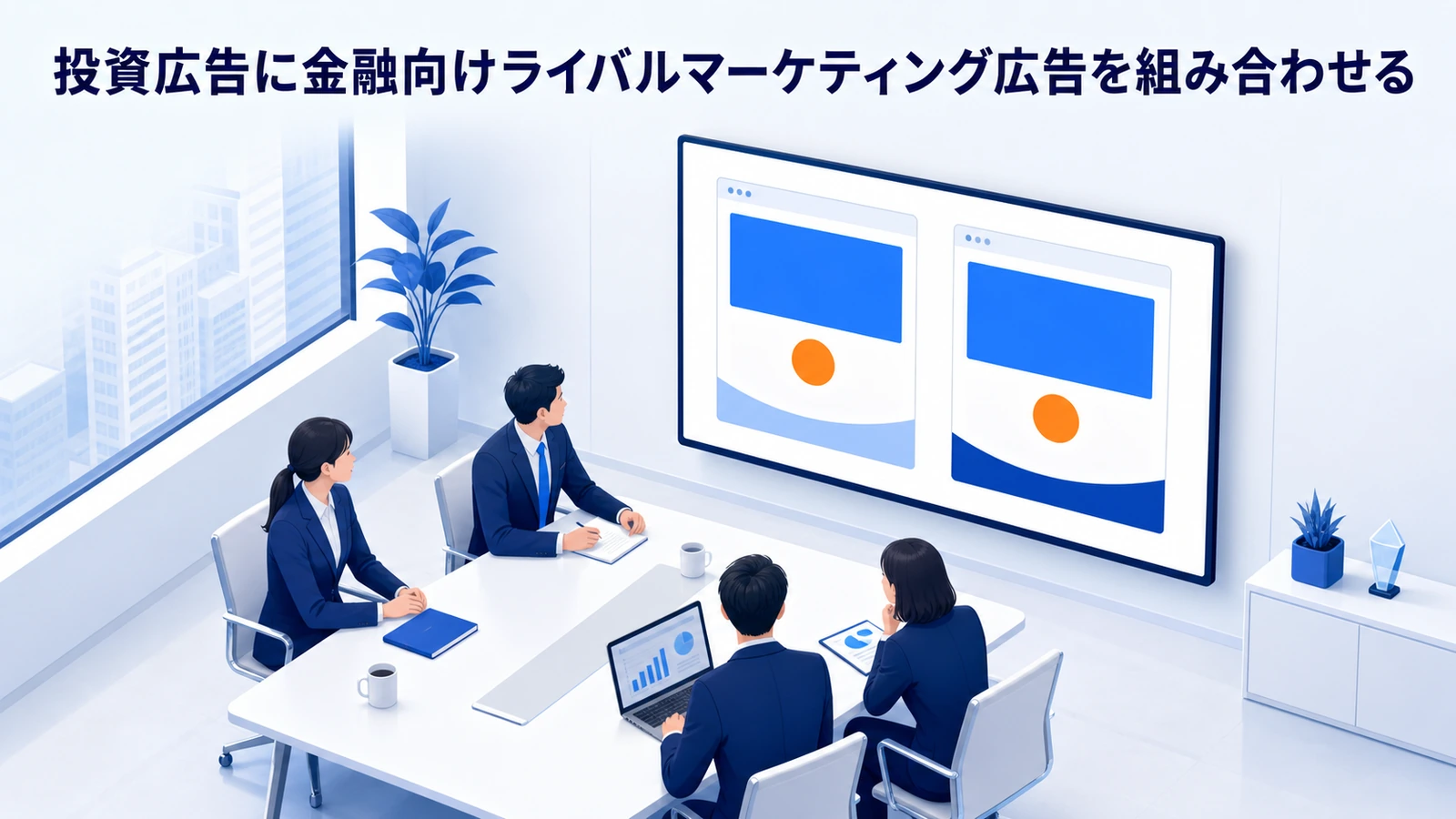 投資広告に金融向けライバルマーケティング広告を組み合わせる