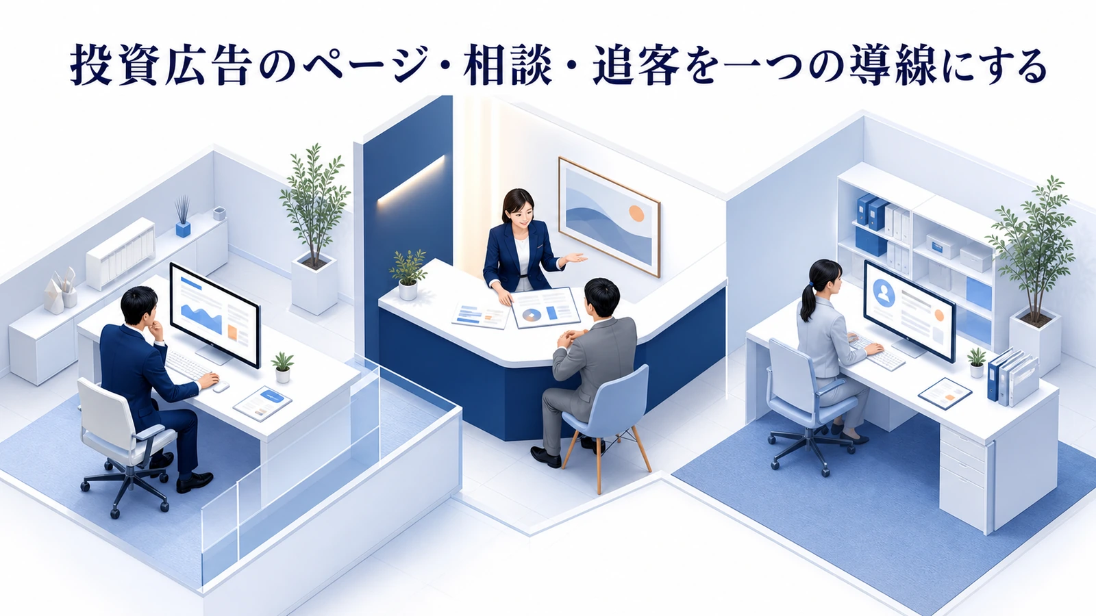 投資広告のページ・相談・追客を一つの導線にする