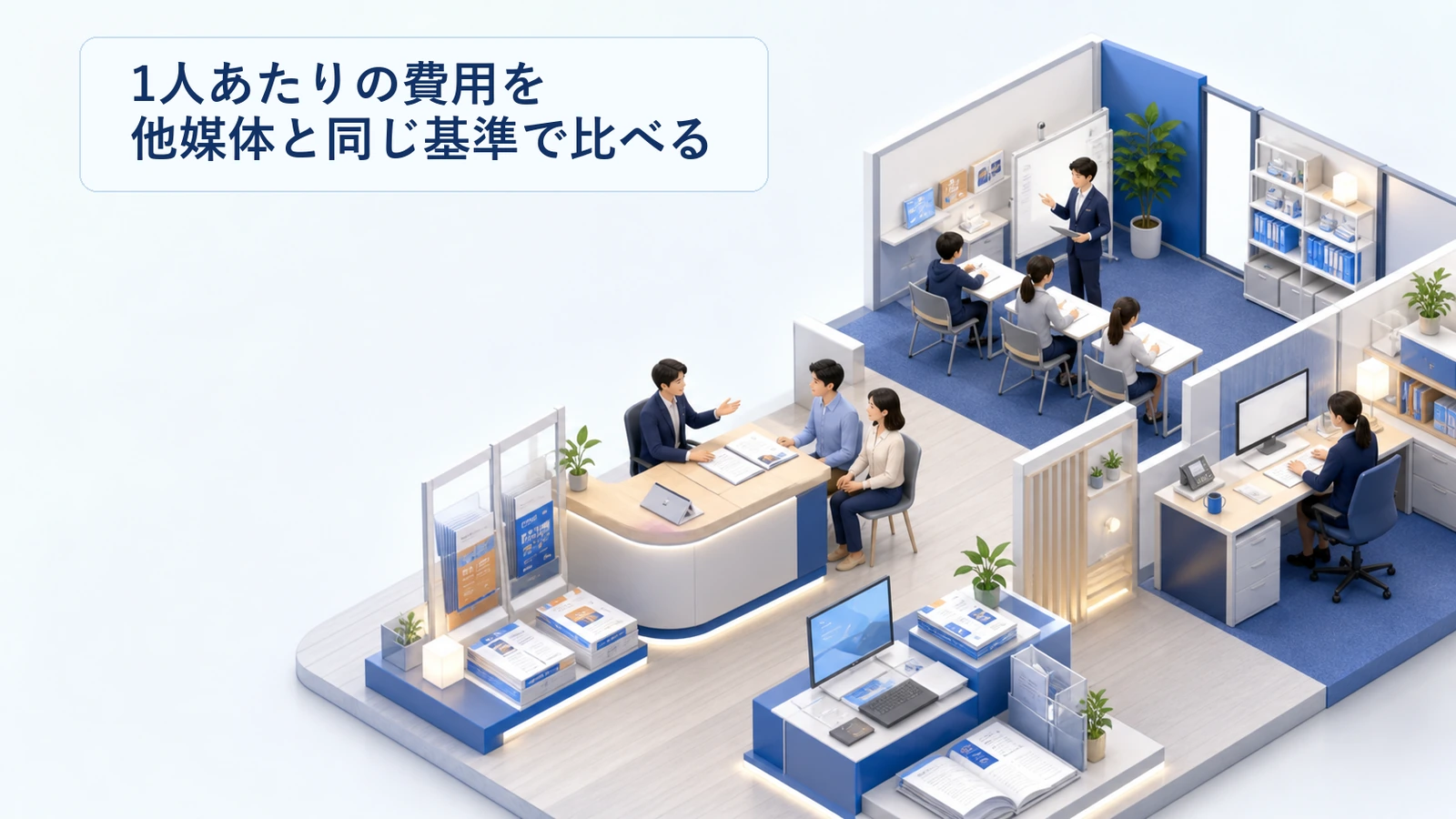 掲載料を他媒体と同じ基準で比較する手順を整理した図解
