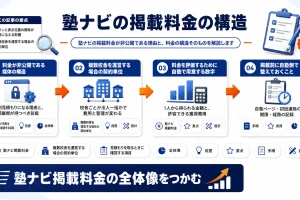 塾ナビの掲載料金の構造｜何に対して費用が発生するか