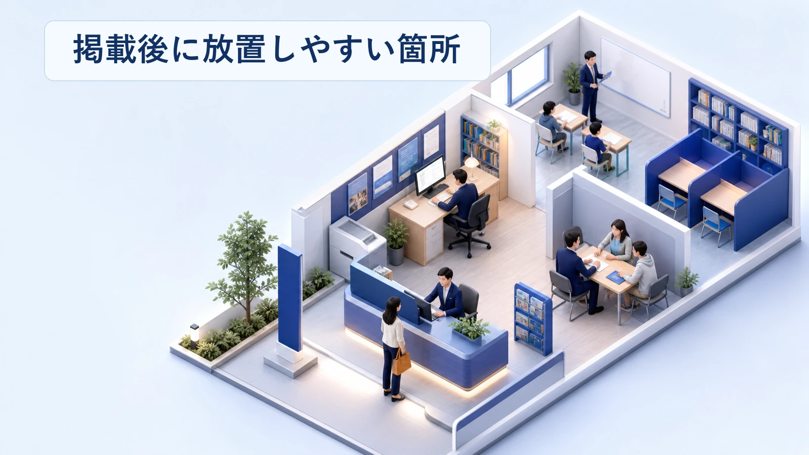 塾ポータルの掲載後に放置しやすい箇所を整理した図解