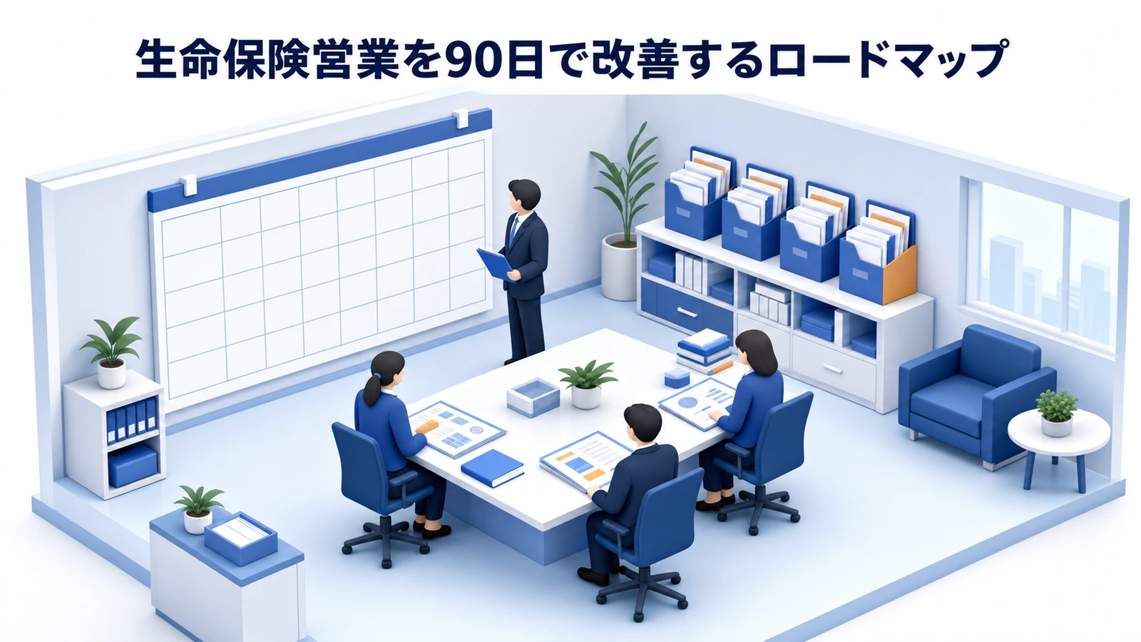 生命保険営業を90日で改善するロードマップ