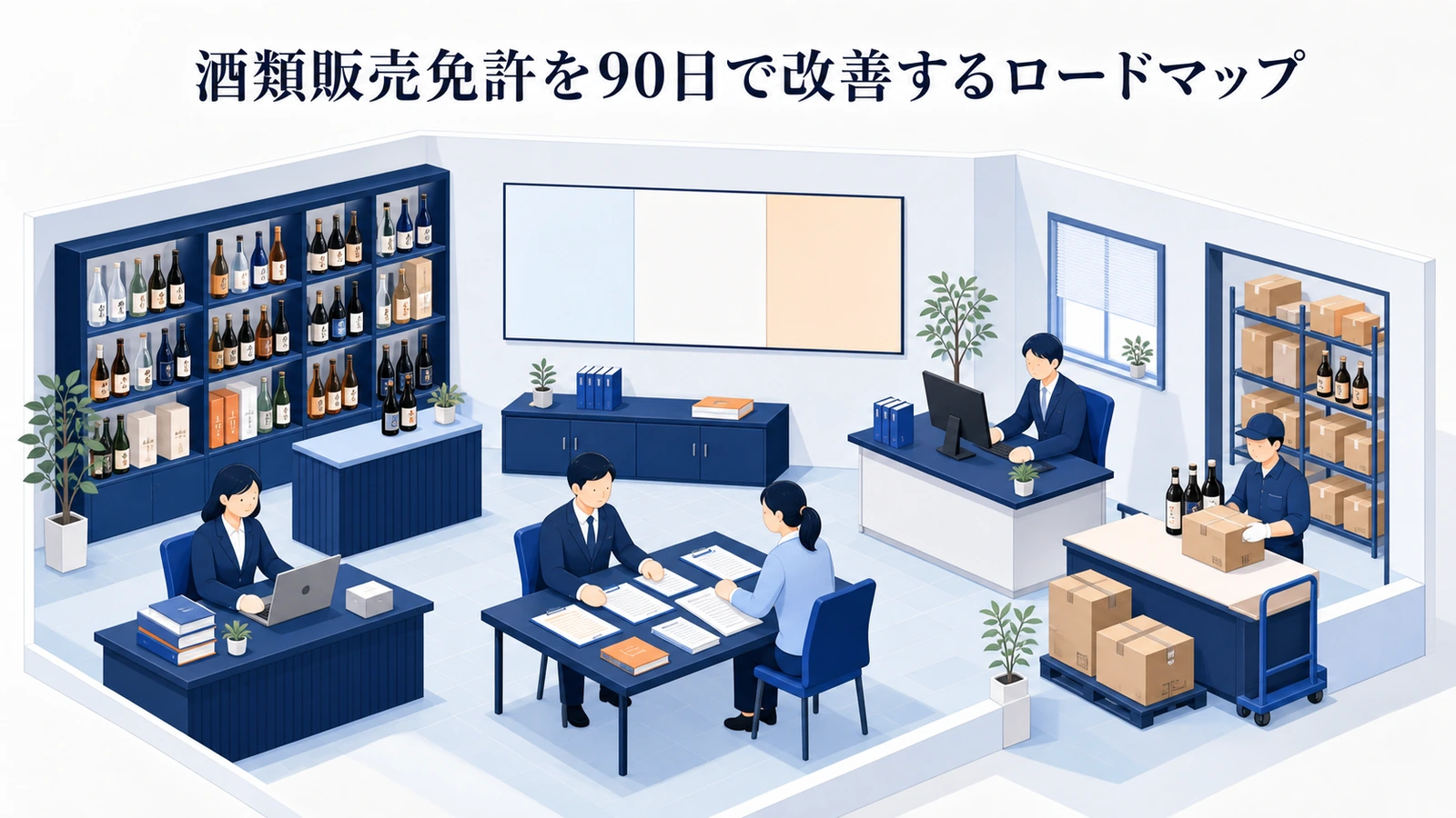 酒類販売免許を90日で改善するロードマップ