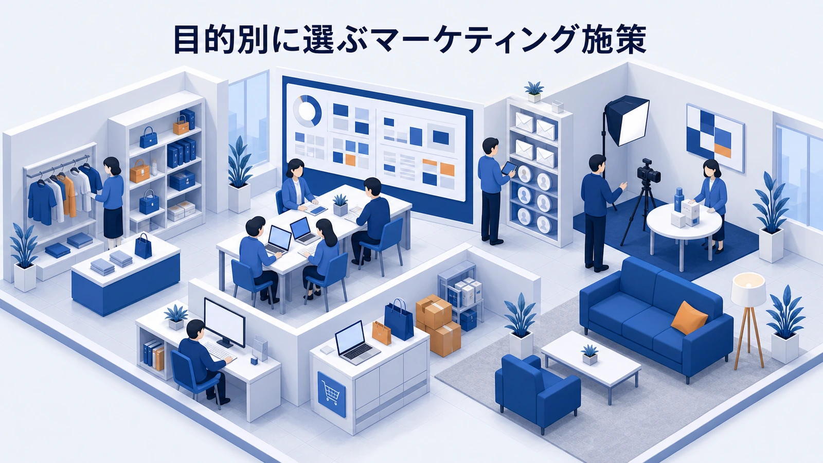 認知・新規獲得・CVR・リピートの目的別マーケティング施策