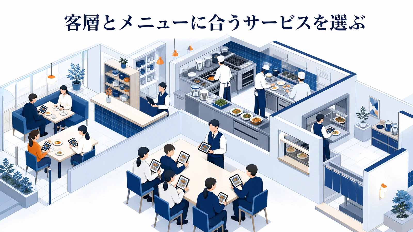 客層とメニューに合うサービスを選ぶ