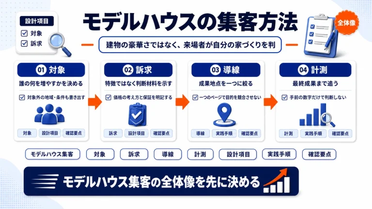 モデルハウスの集客方法|来場予約・イベント・追客の改善策