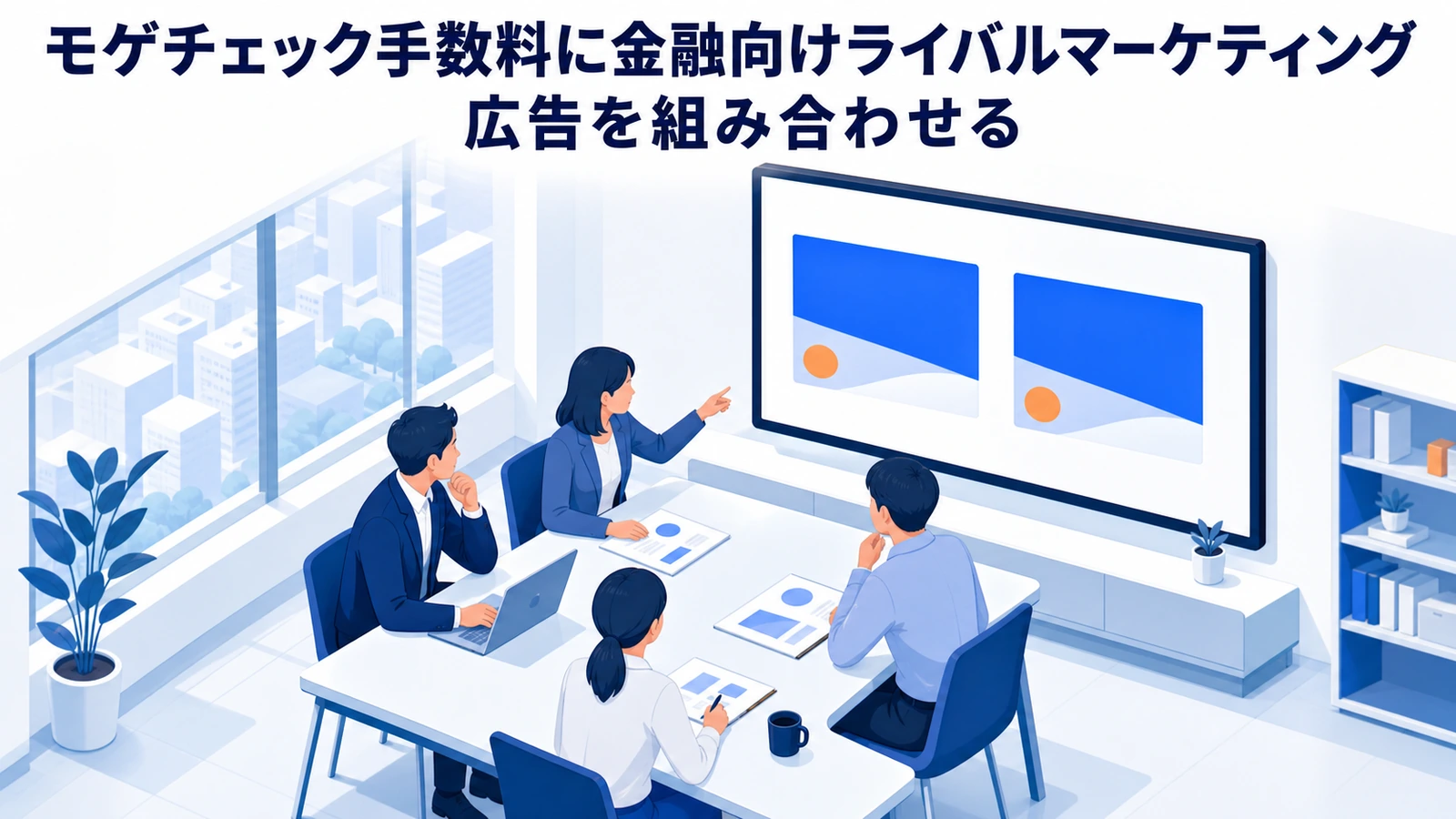 モゲチェック手数料に金融向けライバルマーケティング広告を組み合わせる
