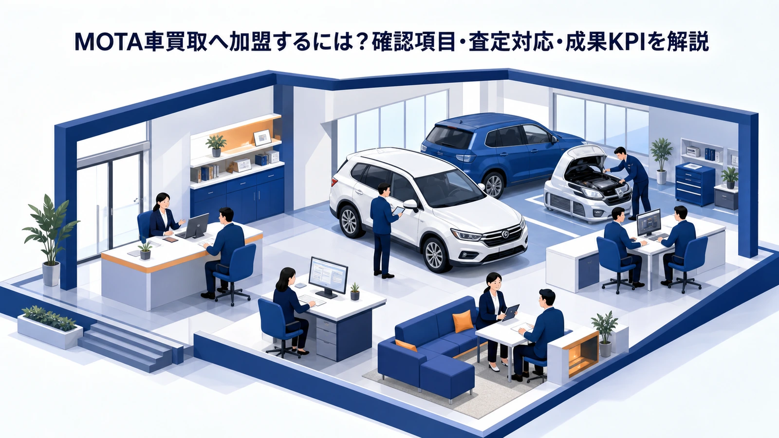 MOTA車買取へ加盟するには？確認項目・査定対応・成果KPIを解説