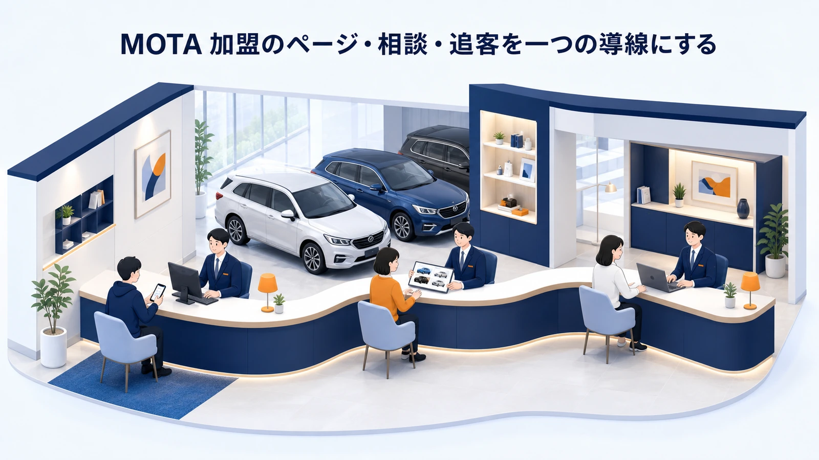 MOTA 加盟のページ・相談・追客を一つの導線にする