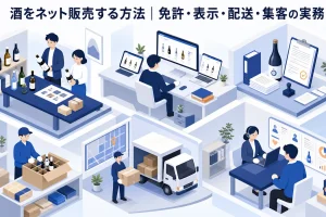 酒をネット販売する方法｜免許・表示・配送・集客の実務