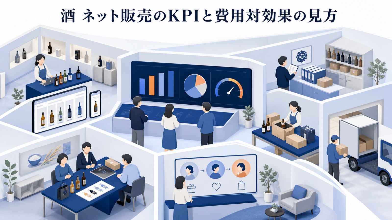 酒 ネット販売のKPIと費用対効果の見方