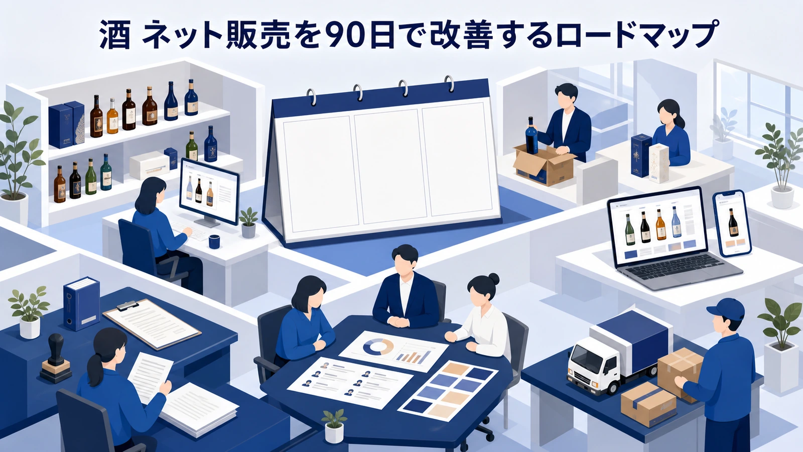 酒 ネット販売を90日で改善するロードマップ