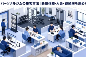 パーソナルジムの集客方法|新規体験・入会・継続率を高める