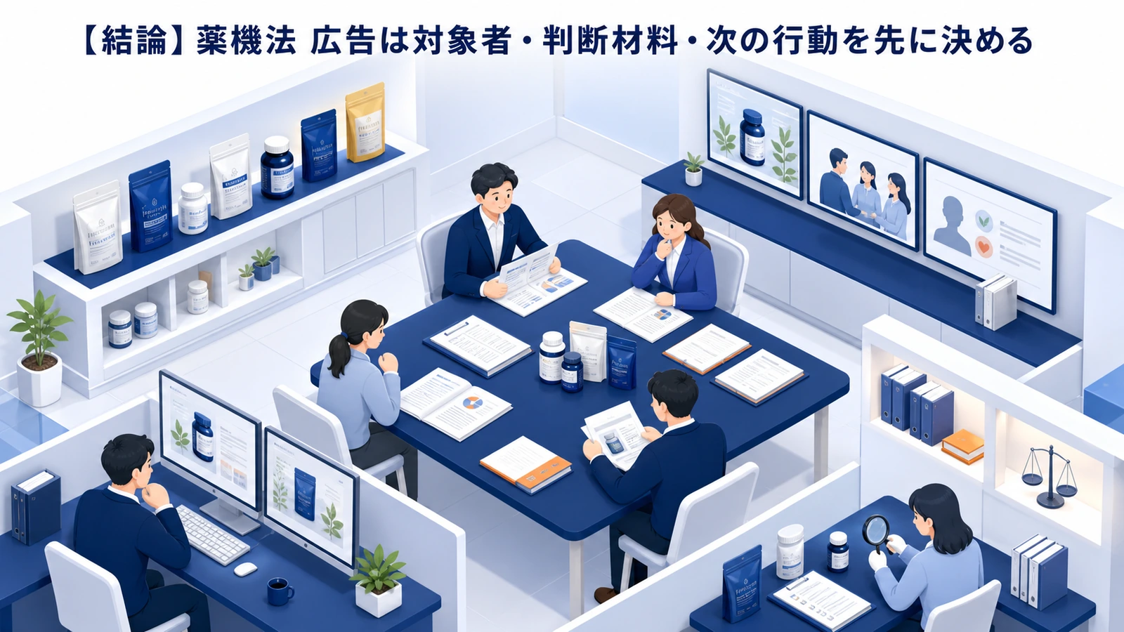 【結論】薬機法 広告は対象者・判断材料・次の行動を先に決める