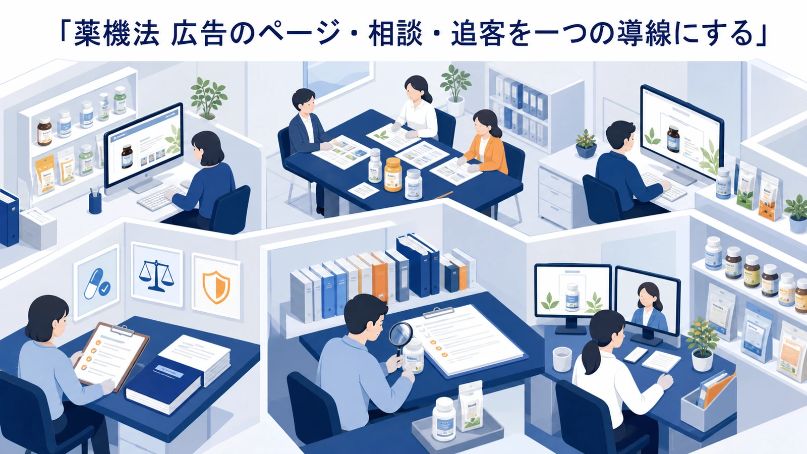 薬機法 広告のページ・相談・追客を一つの導線にする