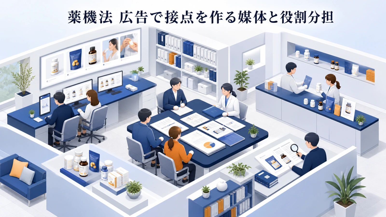 薬機法 広告で接点を作る媒体と役割分担