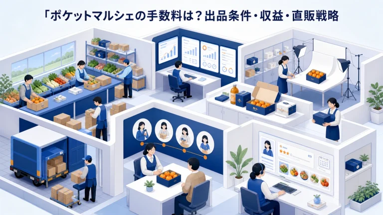 ポケットマルシェの手数料は?出品条件・収益・直販戦略