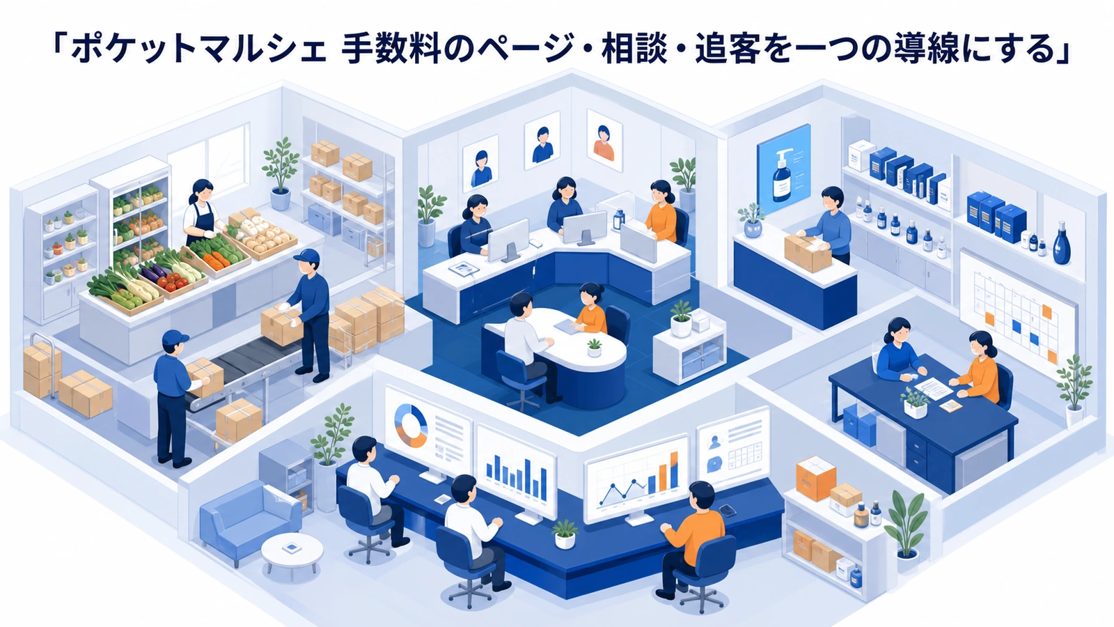 ポケットマルシェ 手数料のページ・相談・追客を一つの導線にする