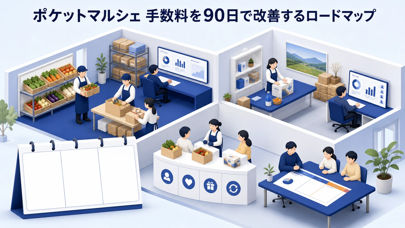 ポケットマルシェ 手数料を90日で改善するロードマップ