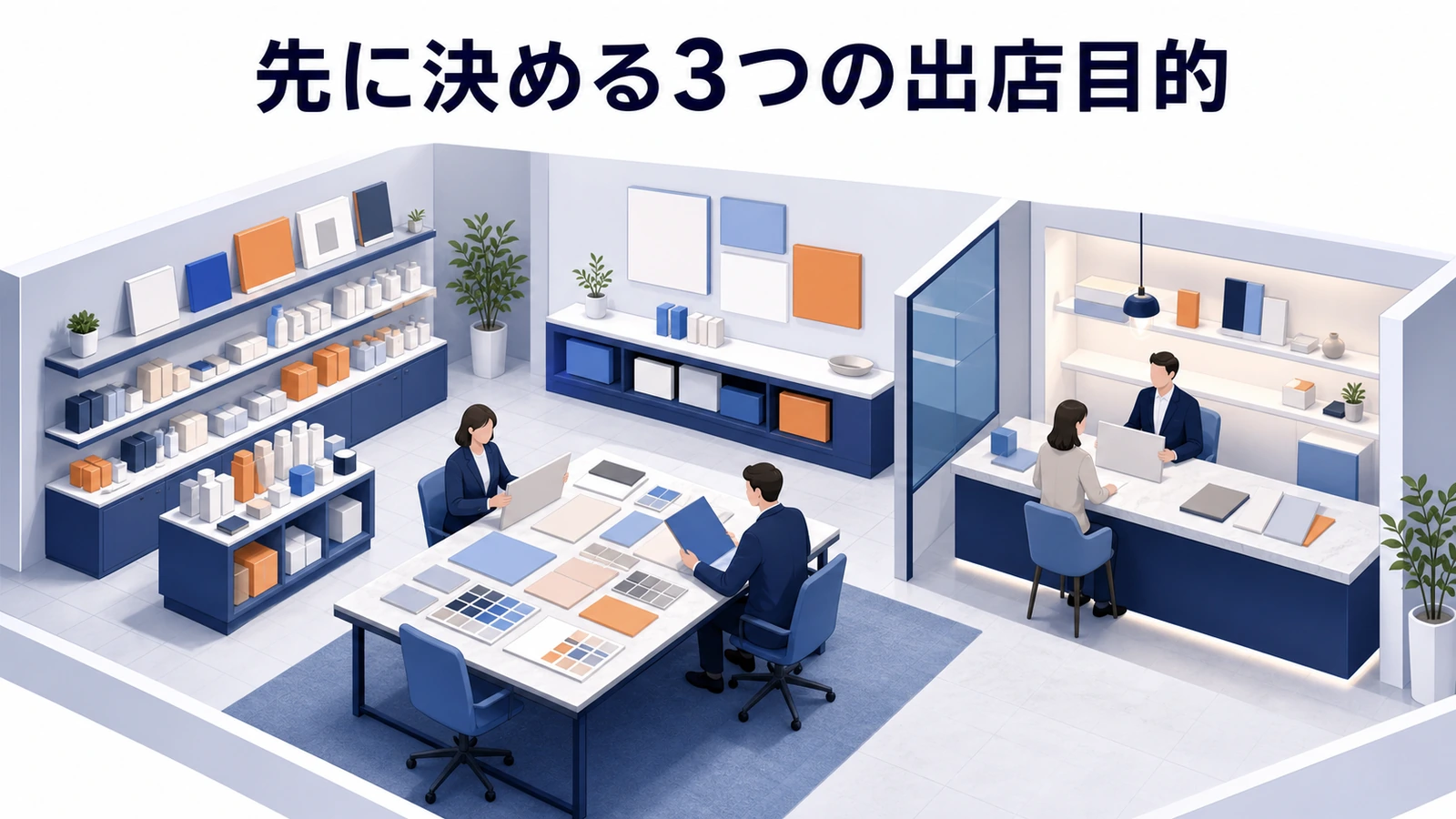 ポップアップストアで認知・体験・販売の目的を決める図解