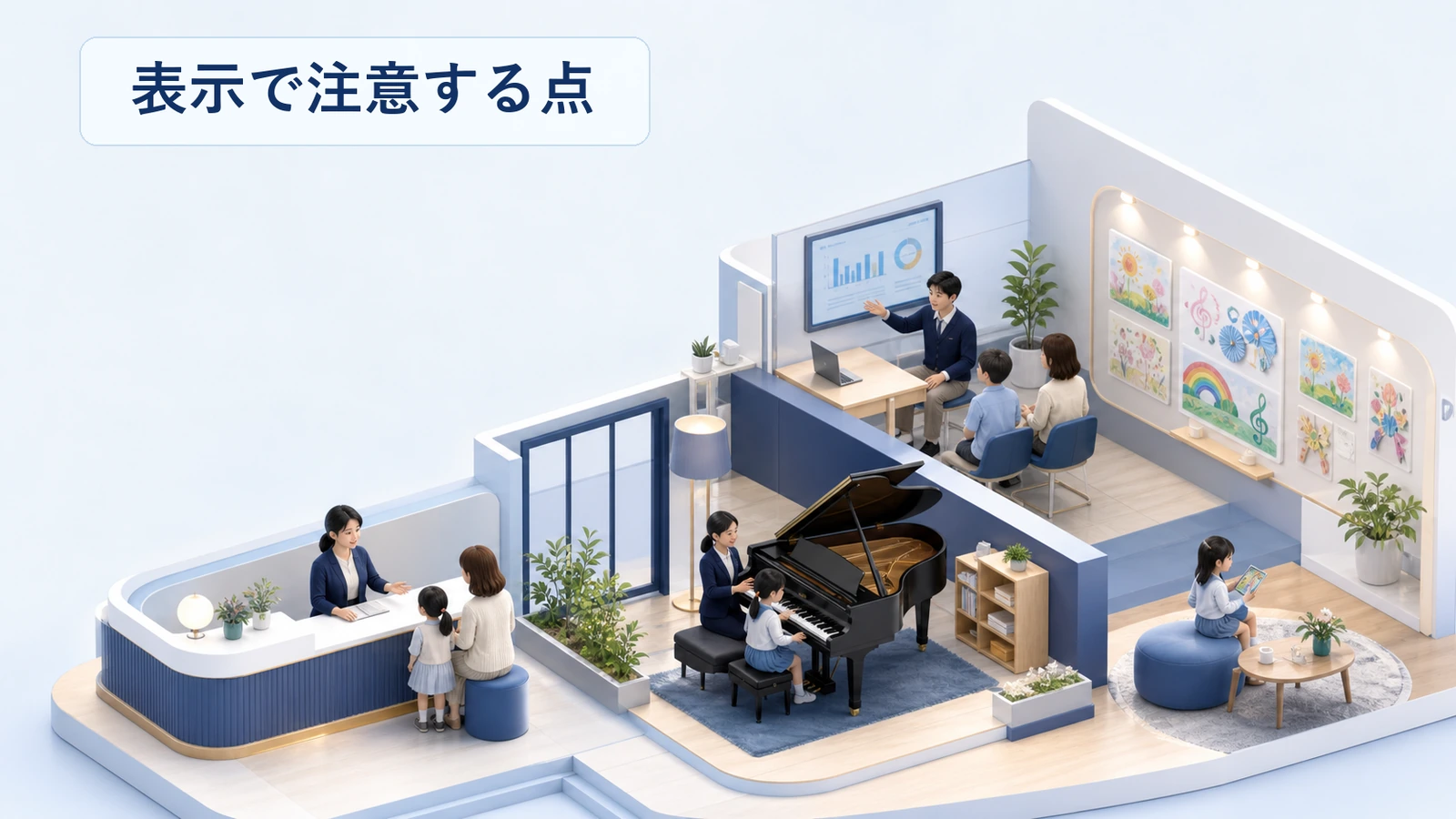 プログラミング教室の広告表示で注意する点を整理した図解
