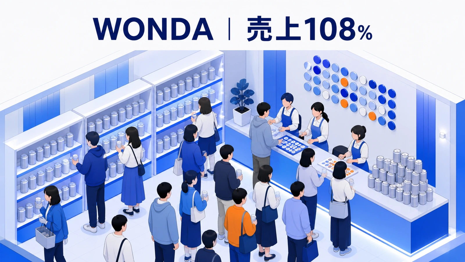 応募87万8768件と対象商品売上前年比108パーセントを達成したWONDAの事例