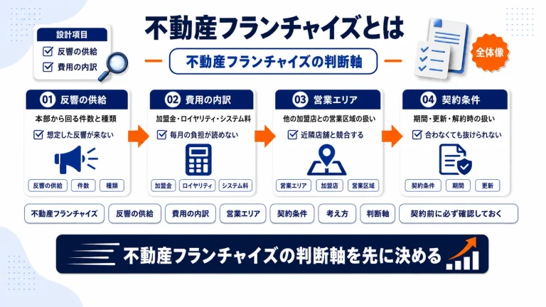 不動産フランチャイズとは？加盟の判断軸と費用・集客を解説