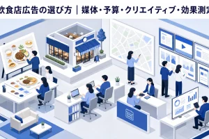 飲食店広告の選び方｜媒体・予算・クリエイティブ・効果測定
