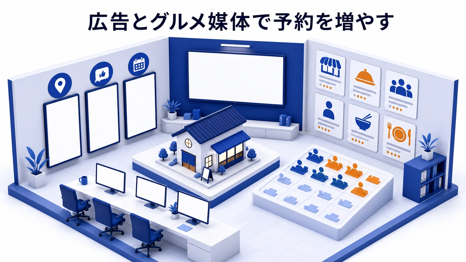 広告とグルメ媒体で予約を増やす