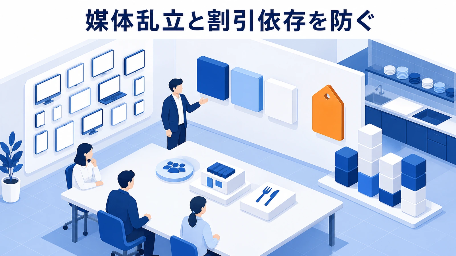 媒体乱立と割引依存を防ぐ