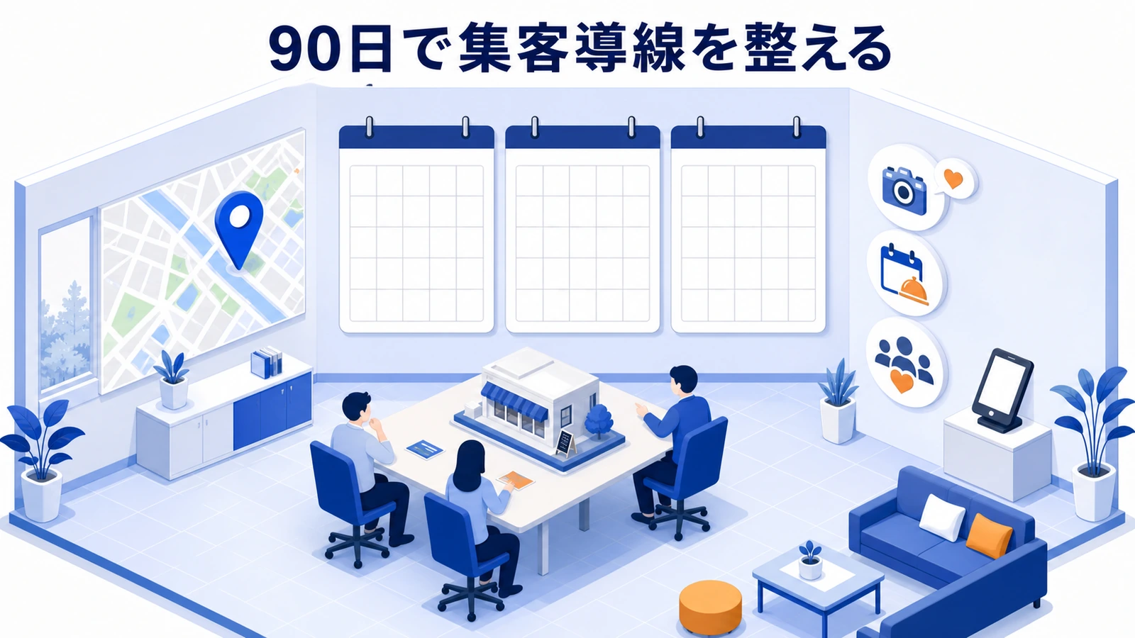 90日で集客導線を整える