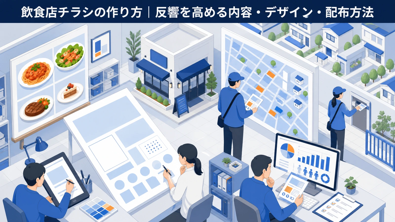 飲食店チラシの作り方｜反響を高める内容・デザイン・配布方法
