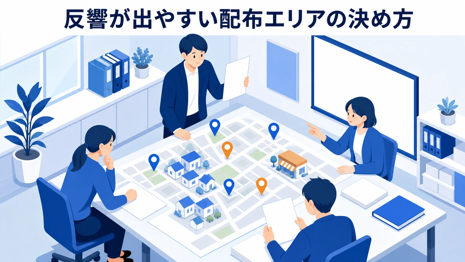 反響が出やすい配布エリアの決め方