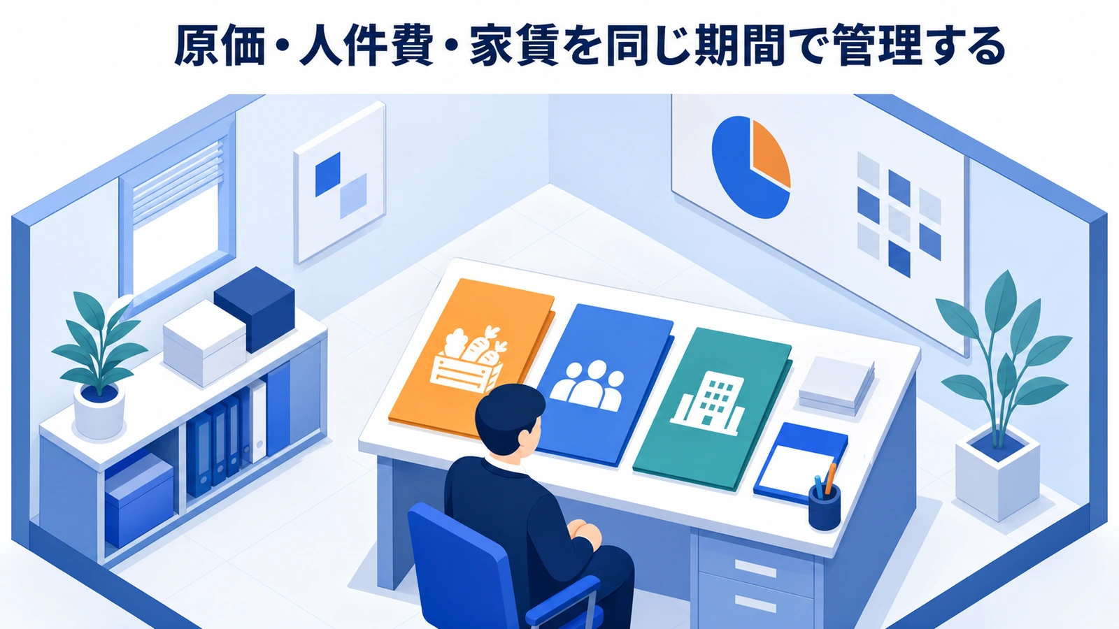 原価・人件費・家賃を同じ期間で管理する