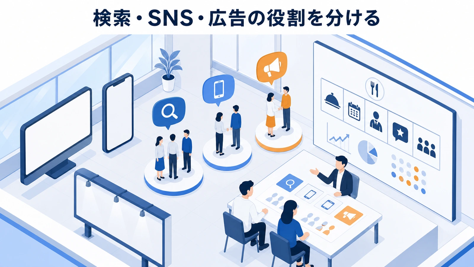 検索・SNS・広告の役割を分ける