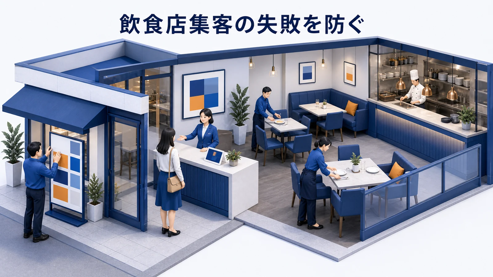 飲食店集客の失敗を防ぐための図解