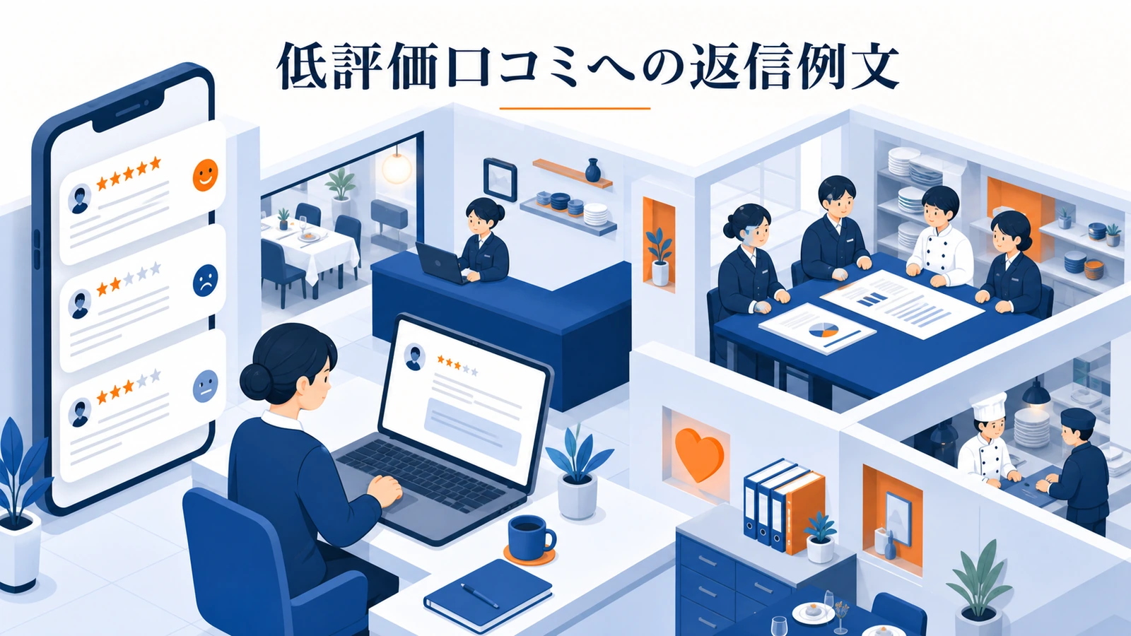 低評価口コミへの返信例文