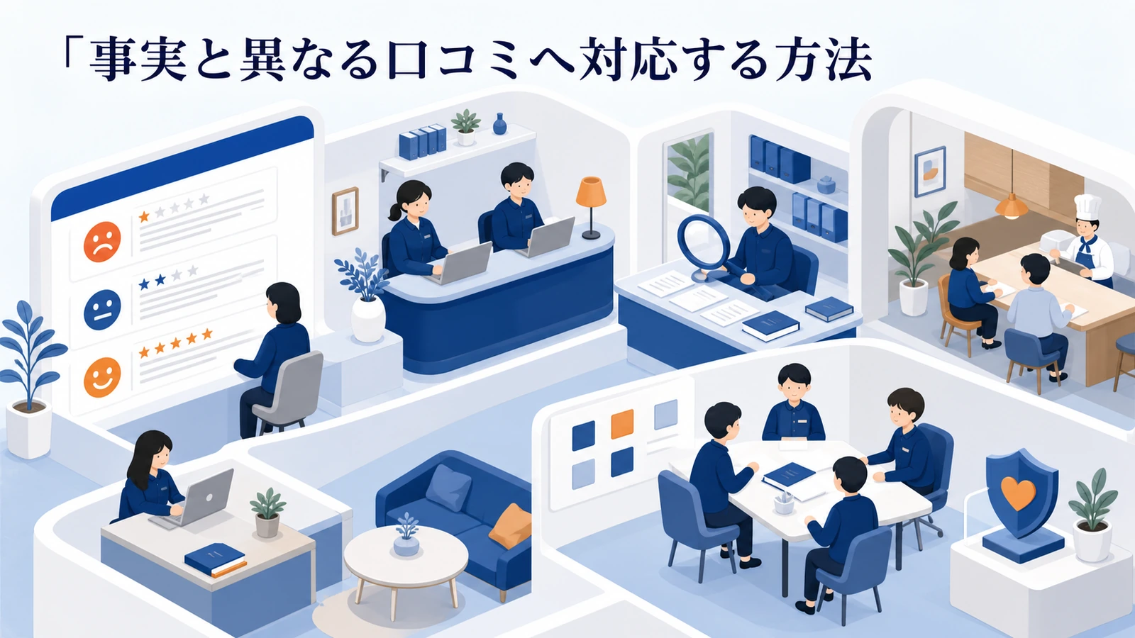 事実と異なる口コミへ対応する方法