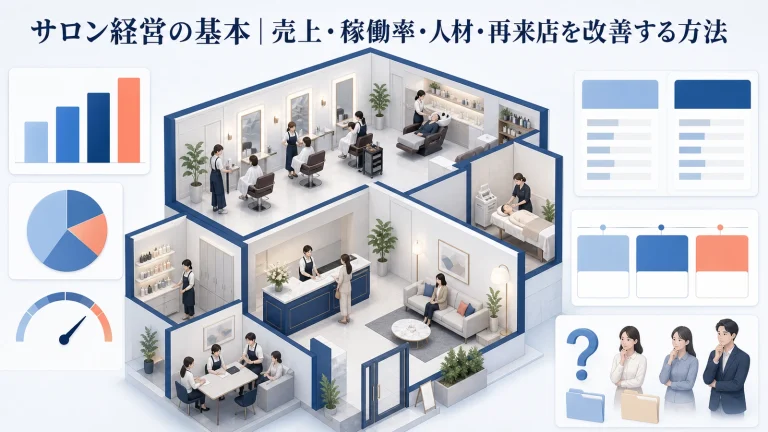 サロン経営の基本｜売上・稼働率・人材・再来店を改善する方法