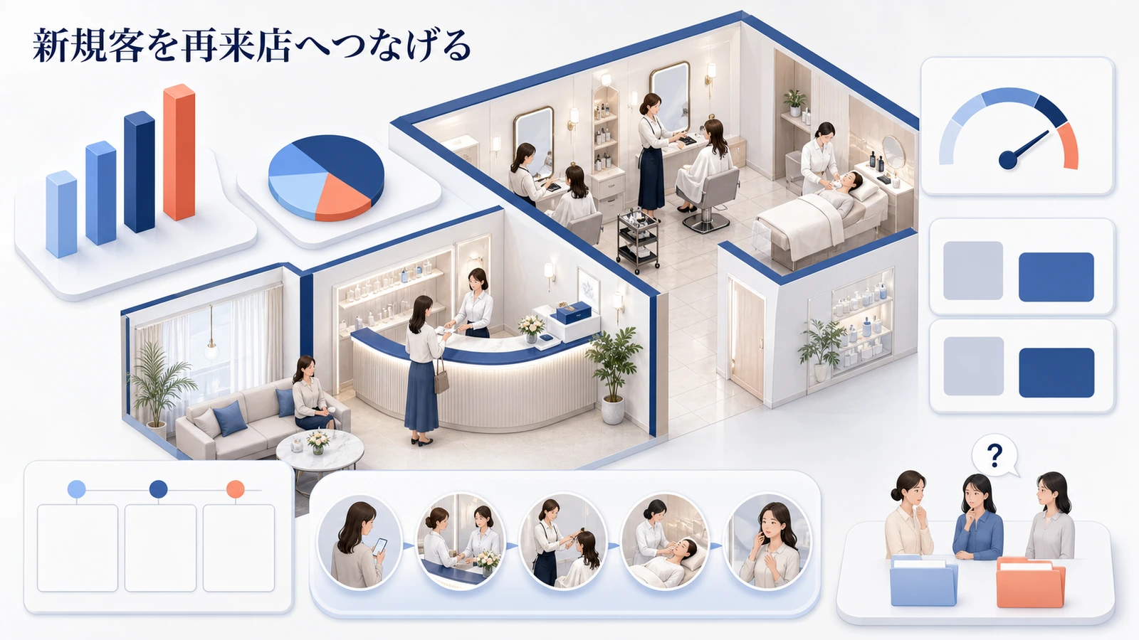 新規客を再来店へつなげる