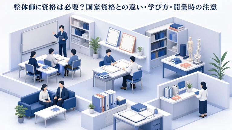 整体師に資格は必要？国家資格との違い・学び方・開業時の注意